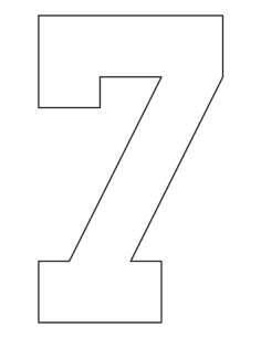 Number 7 Coloring Pages Pdf, Free Vectors File